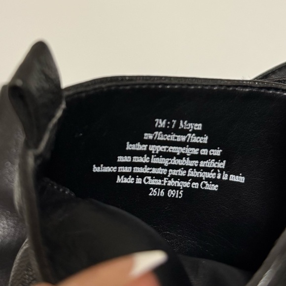 Nine West Black Genuine Leather Heeled Boots - Picture 9 of 9